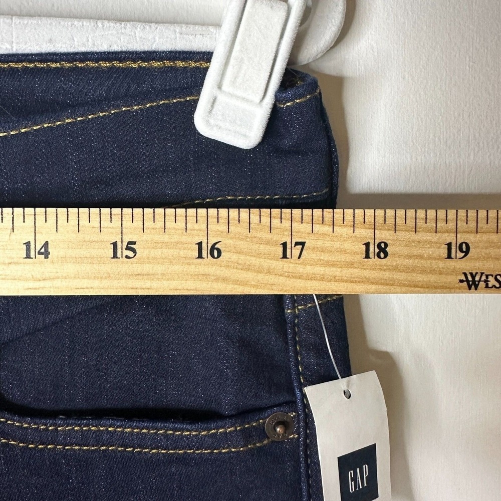 GAP 1969 Jean Women 32 S Dark Wash Stretch Mid Rise Gap For Good True Skinny NWT - Picture 6 of 10